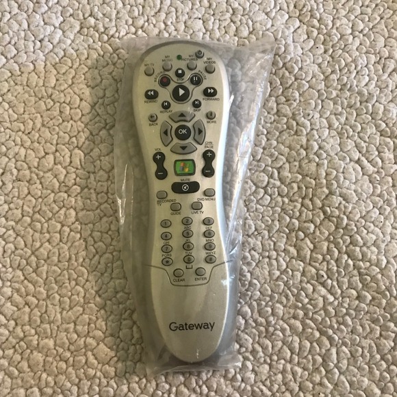 Gateway Other - Gateway RC6 IR Windows Media Center PC Remote Control Silver Black 5.877.702